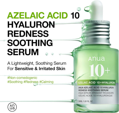 ANUA - Azelaic Acid 10 Hyaluron Redness Soothing Serum 30ml