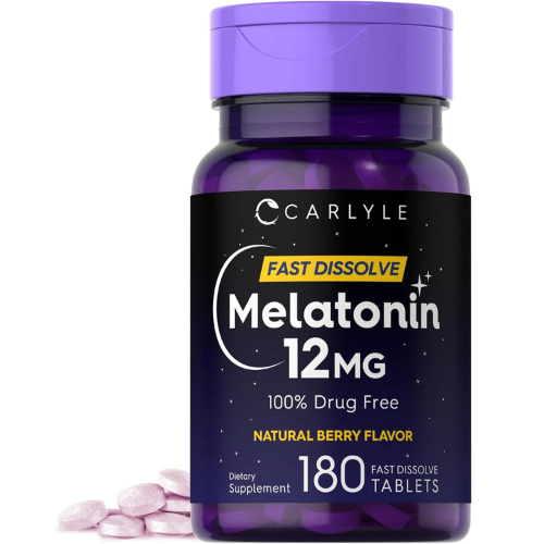 Carlyle Melatonin 12 mg Fast Dissolve 180 Tablets